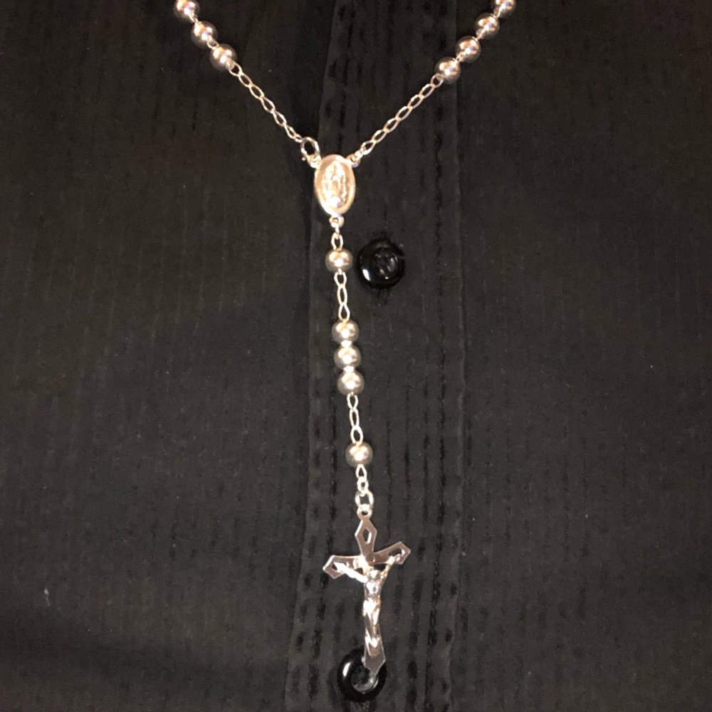 PRECIOUS ROSARY “ROUNDED” - 925 SILVER - Picture 4 of 11